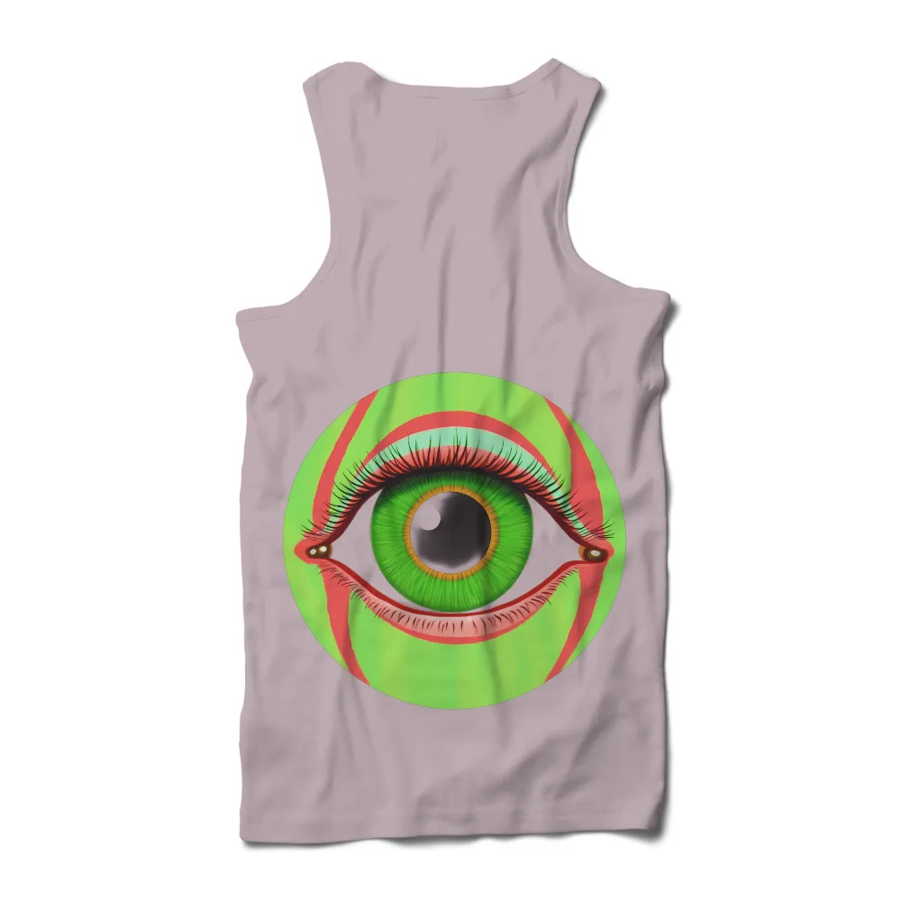 T-Shirts Design: The Eye of Eternity - Cyberpunk Art|bleach on neon green shirt