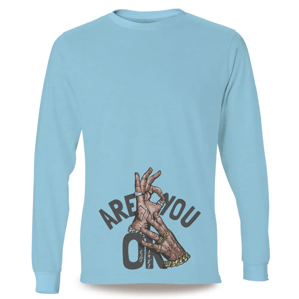 Tee Shirts Printed: Are You Ok? Hands of Unity and Strength|most famous graffiti artists