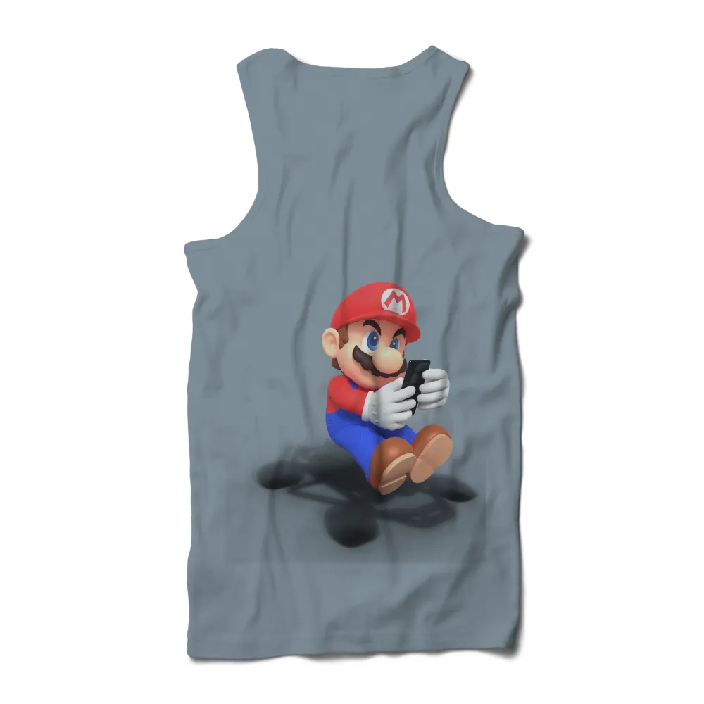 T-Shirts Custom: Mario Meets Modern Tech|classic fit essential stretch shirt