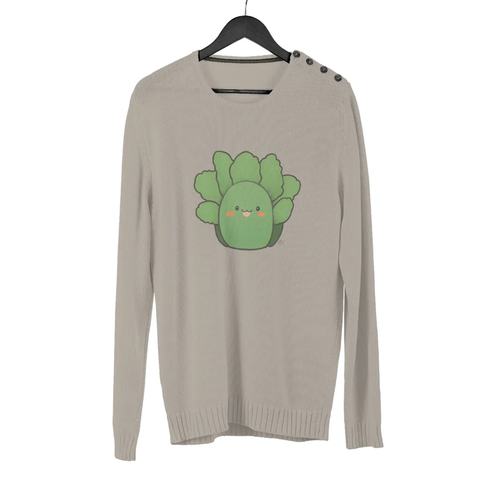 T-Shirts Design: Spread Joy with the Adorable Broccoli Buddy|cute shirts for easter