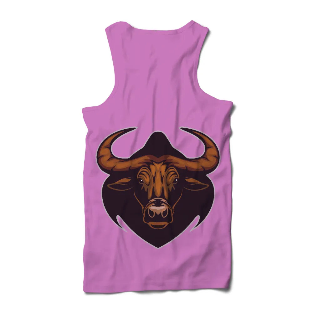 Shirts Graphic Tees: Bull Power - Strength and Resilience|mens shirts with animal prints