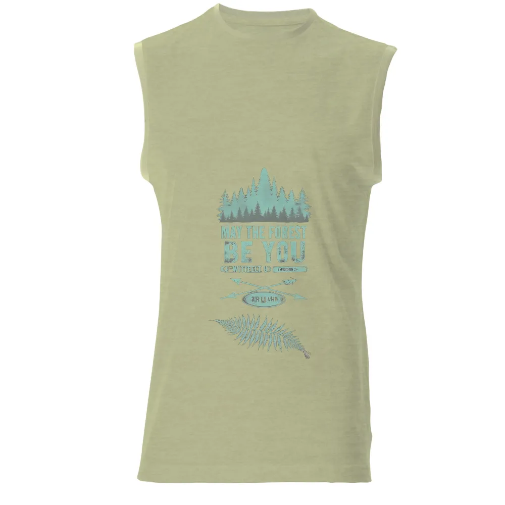 T-Shirt Printing: May the Forest Be You - Nature-Inspired Design|Serene forest illustration