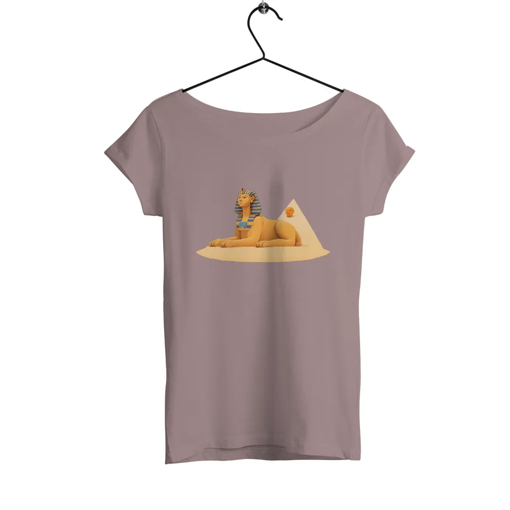 Custom Tee Shirts: Sphinx and Pyramid - Ancient Egyptian Mysticism|women's running shirts sun protection