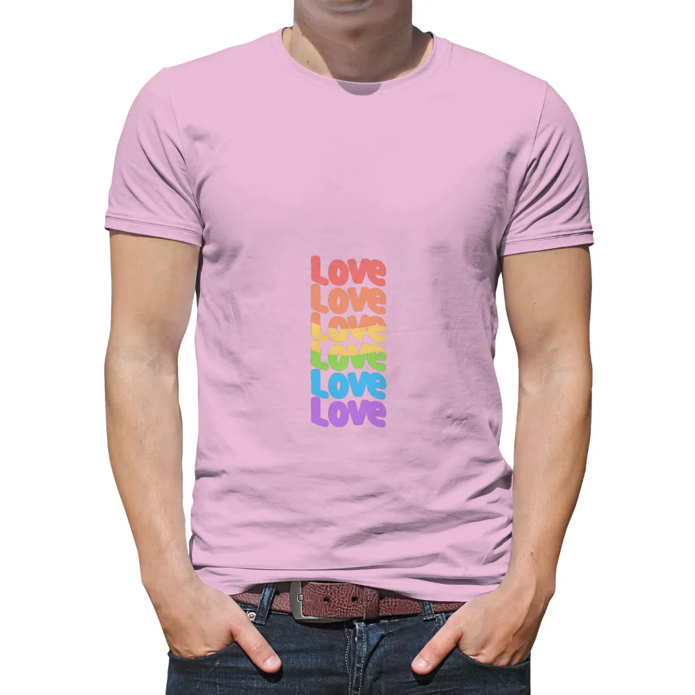 T-Shirts Custom: Love in Every Color - Rainbow Pride Design|rainbow mickey t shirt