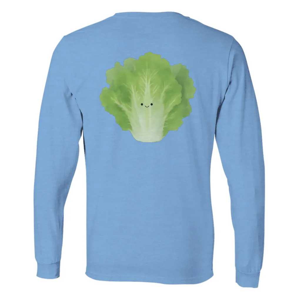 TShirt Printing: Happy Lettuce - Cheerful Nature Design|green bean 5s graphic tee