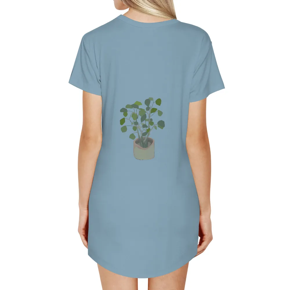 Eucalyptus Minimalist T-Shirts Design: Nature's Tranquility|urban sun shirt