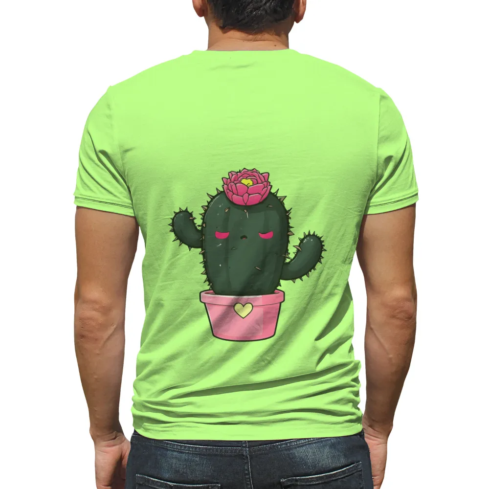 Custom T-Shirt Printing: Prickles - A Cactus Character with Heart|roblox t shirt i love my mom