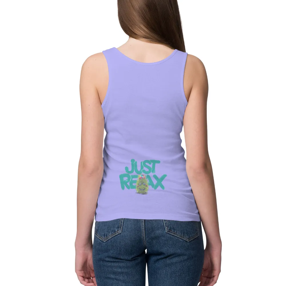 Customized Tee Shirts: JUST REAX - Whimsical Relaxation Design|acnh custom shirt