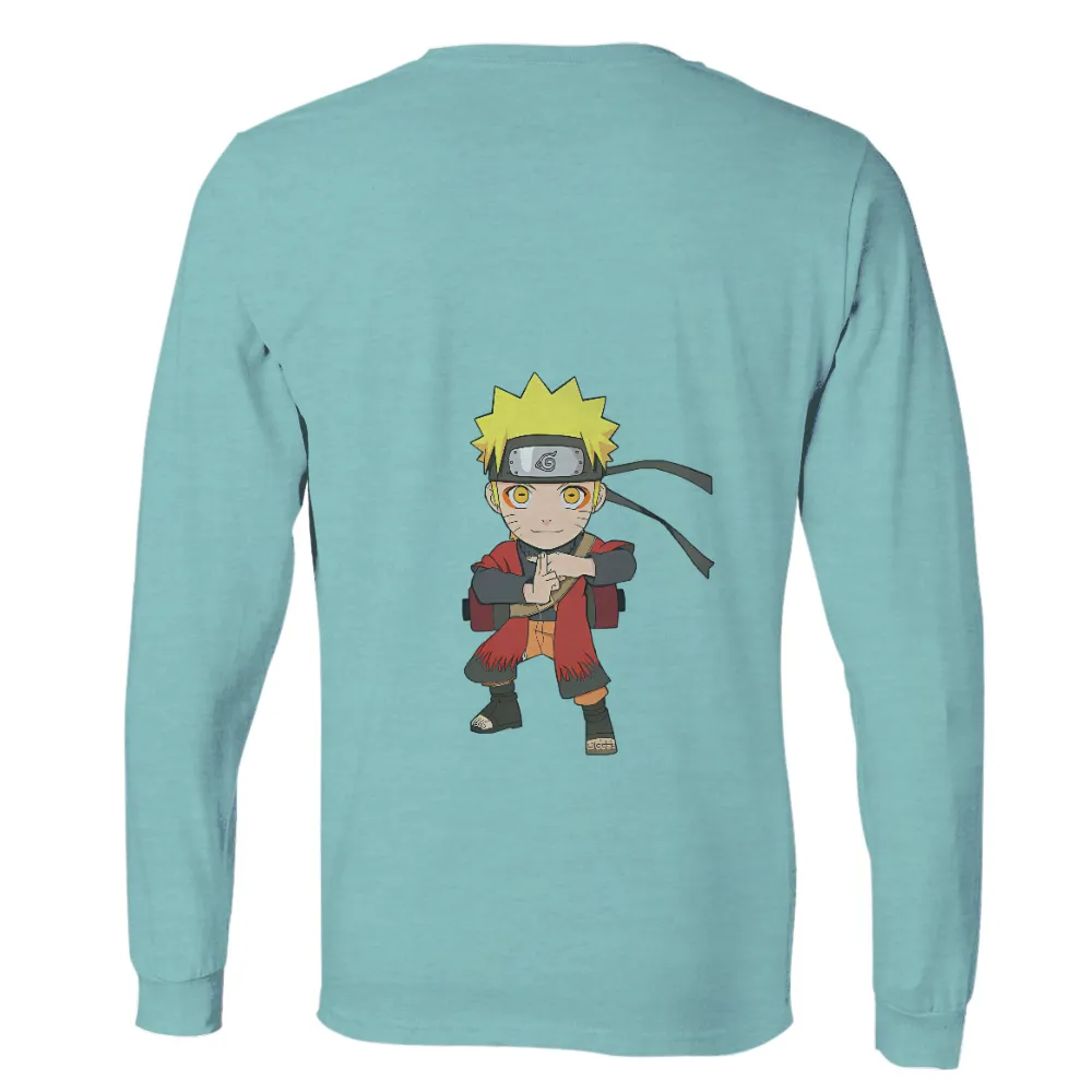 Graphic Tees: Naruto's Determination - Anime Chibi Design|white sox ninja turtles shirt