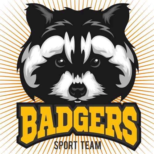 Customized Tee Shirts: Bold Badgers Mascot for Your Team