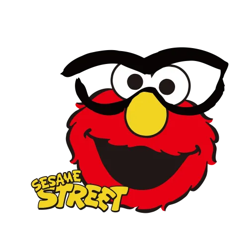 T-Shirts Custom: Elmo's Cool Transformation with Sunglasses