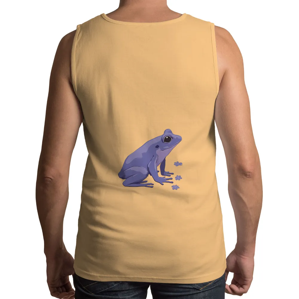 Custom Tee Shirts: Enchanting Blue Poison Dart Frog Design