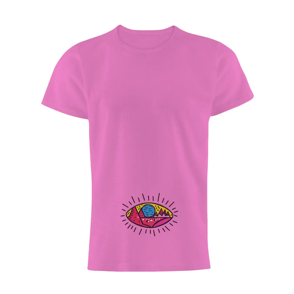 Shirts Graphic Tees: Eye of the Moon - Nature's Harmony|minecraft sun and moon shirt