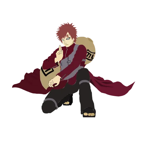 Gaara's Bold Gesture Tee Shirt Printing - Anime Fans' Favorite