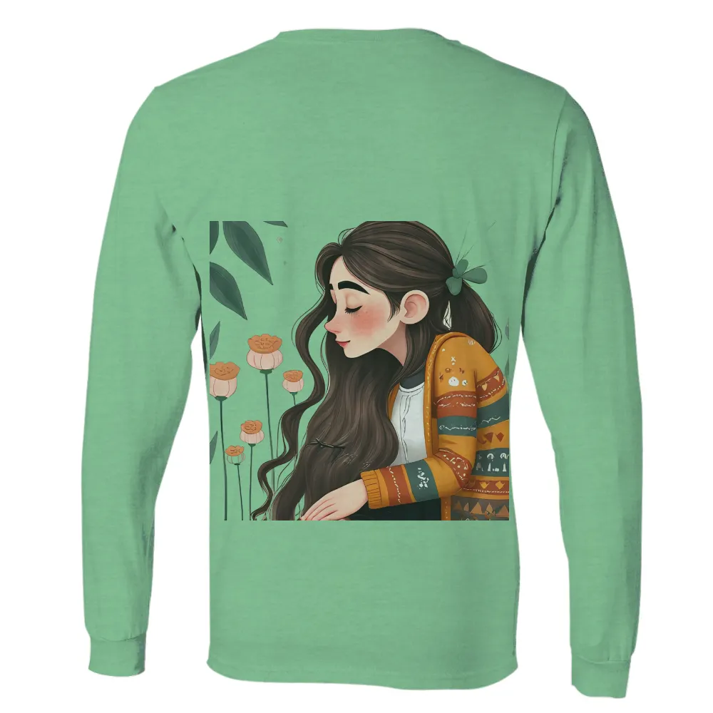 T-Shirt Printing: Autumn Tranquility with Pumpkin Flowers and Cozy Sweater|carhartt long sleeve knit sweater