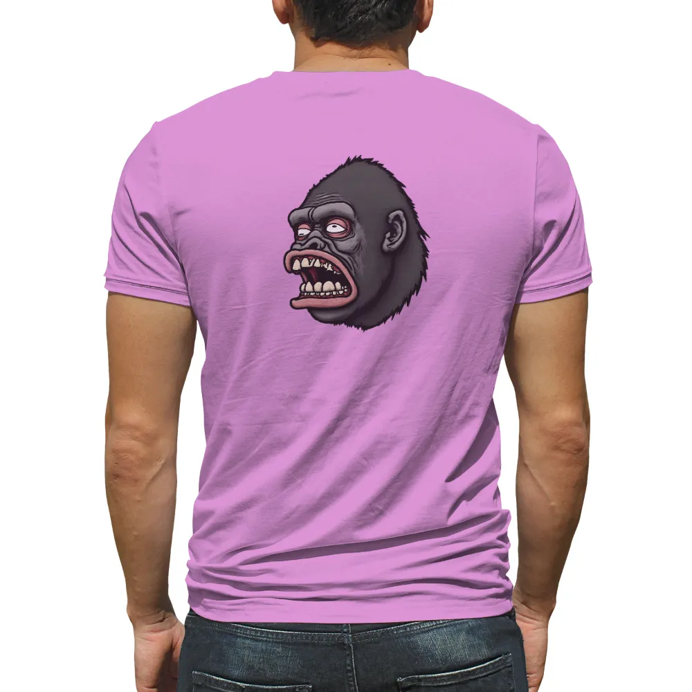 Shirts Graphic Tees: Fierce Gorilla Face - Empowerment and Confidence|unique yankee shirts