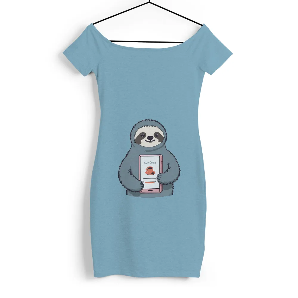 Sloth T-Shirts Pattern: Patience and Modern Life|coffee and camping shirt