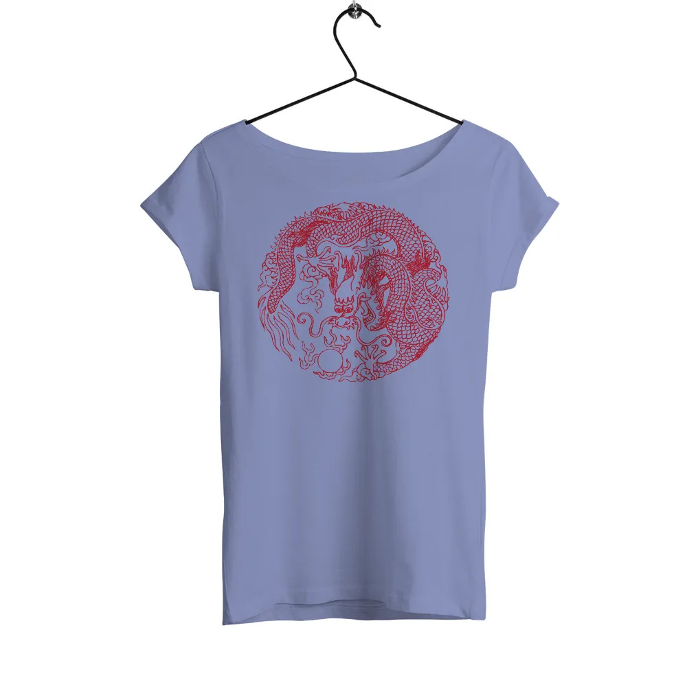 Custom Tee Shirts: Dragon of Wisdom - Artistic Mythical Design|mythology summer shirt