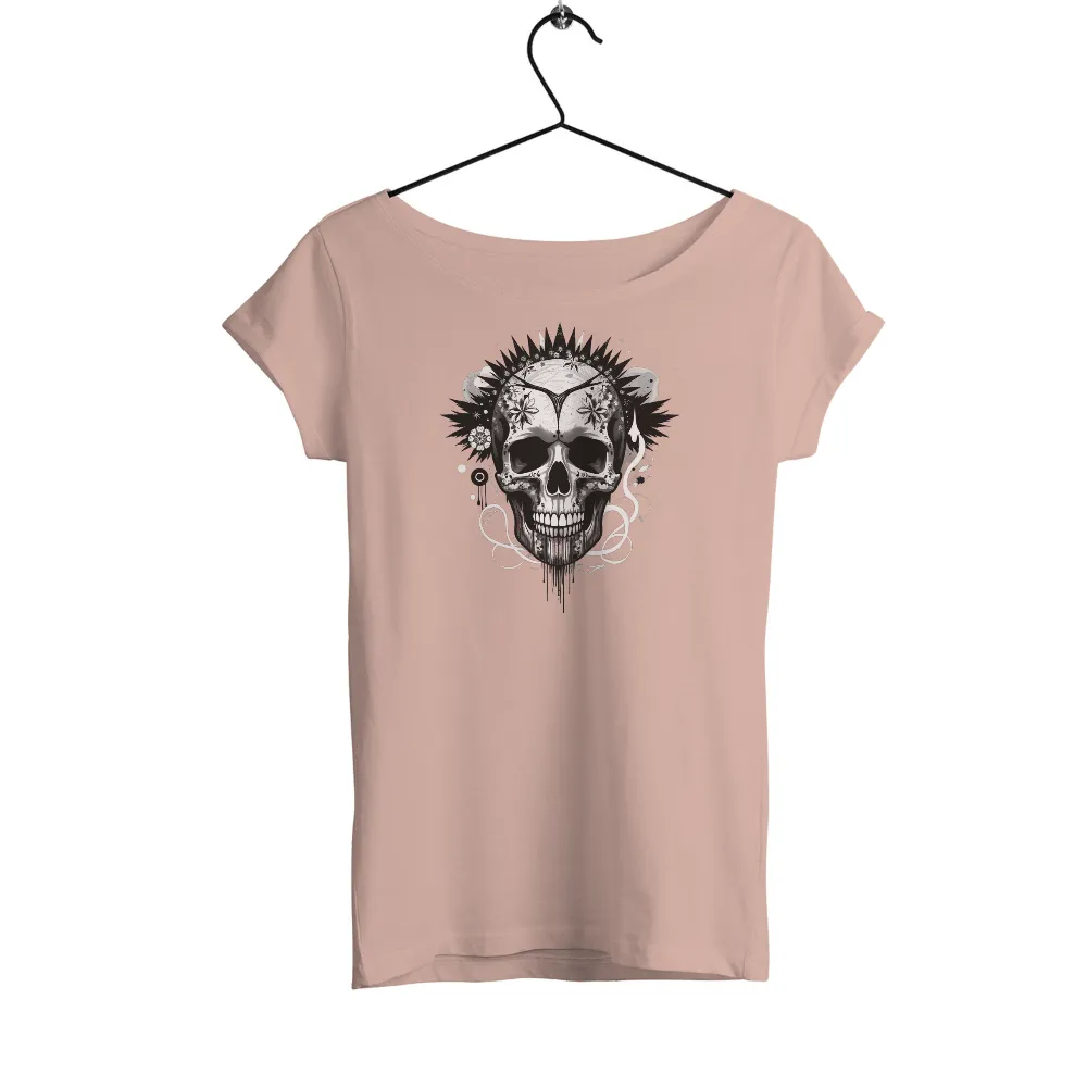 Shirts Graphic Tees: Eternal Night Skull Art|hot topic black and white plaid studded skull