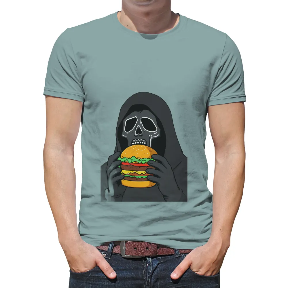 Tee Shirts Printed: Grim Reaper Burger Feast|kar l art de l automobile fancy cars t shirt