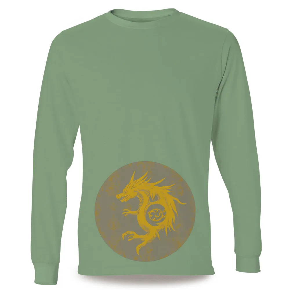 Golden Dragon TShirt Printing: Eternity and Wisdom|zayde wisdom