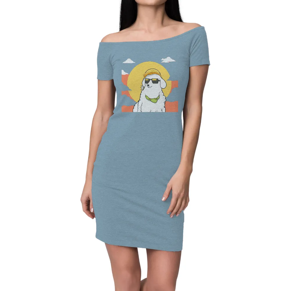 Tee Shirt Printing: Cool Llama Luna - Spread Joy and Freedom|cool carll shirts