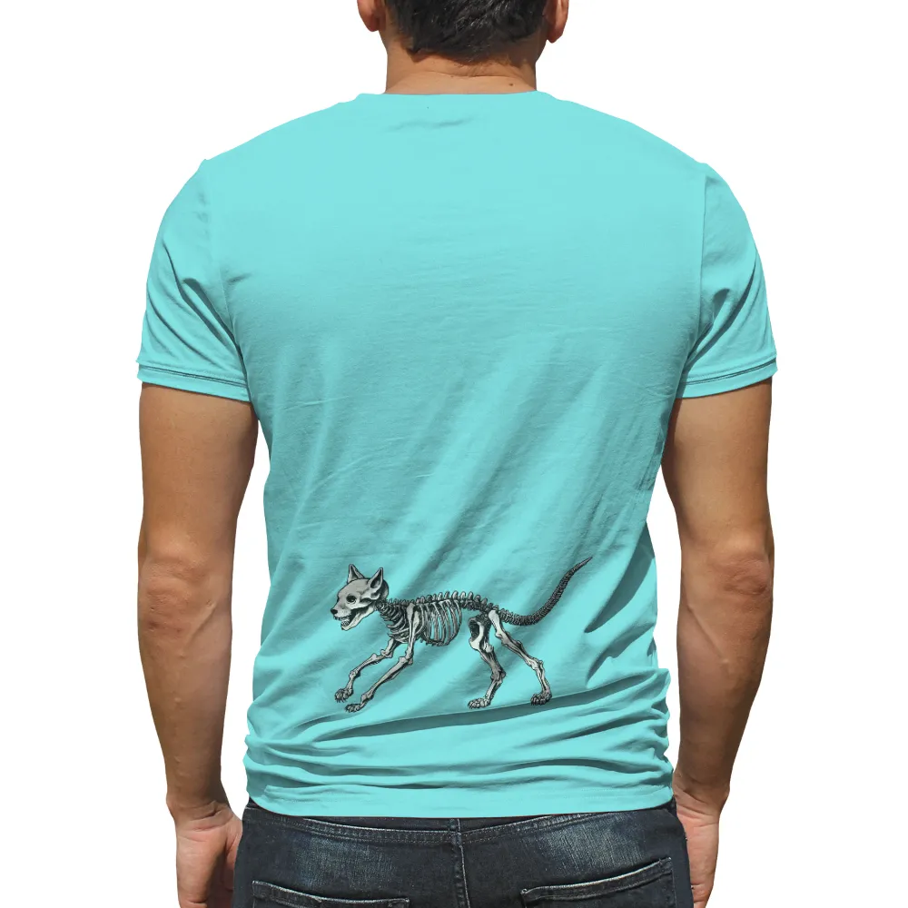 TShirt Design: Immortal Cat Spirit | Skeleton Art| expressive eyes