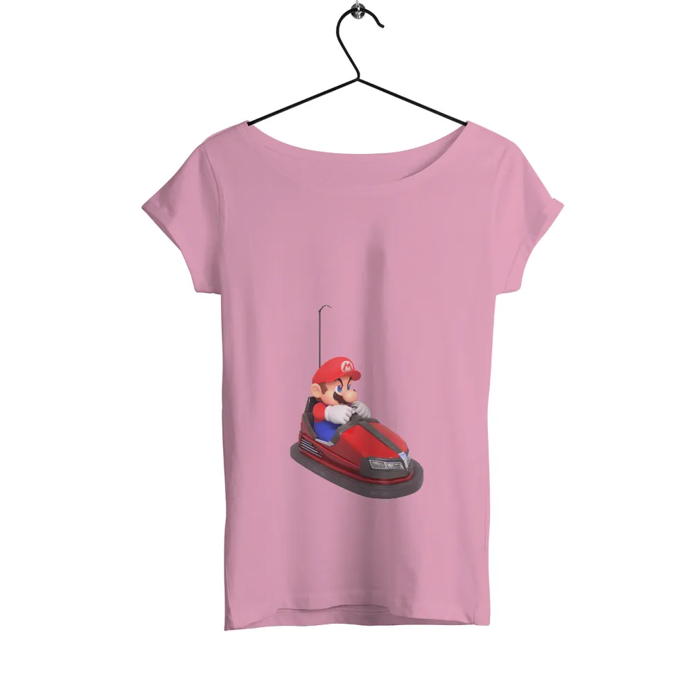 TShirt Printing: Mario's Futuristic Bumper Car Adventure|yandere dev mario shirt