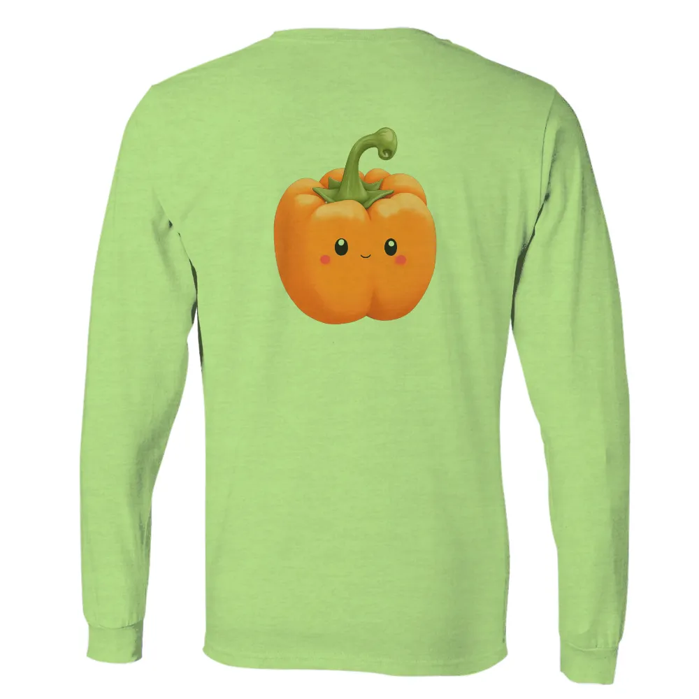 Custom Tee Shirts: Spread Joy with Happy Orange Bell Pepper|cute fathers day shirt ideas