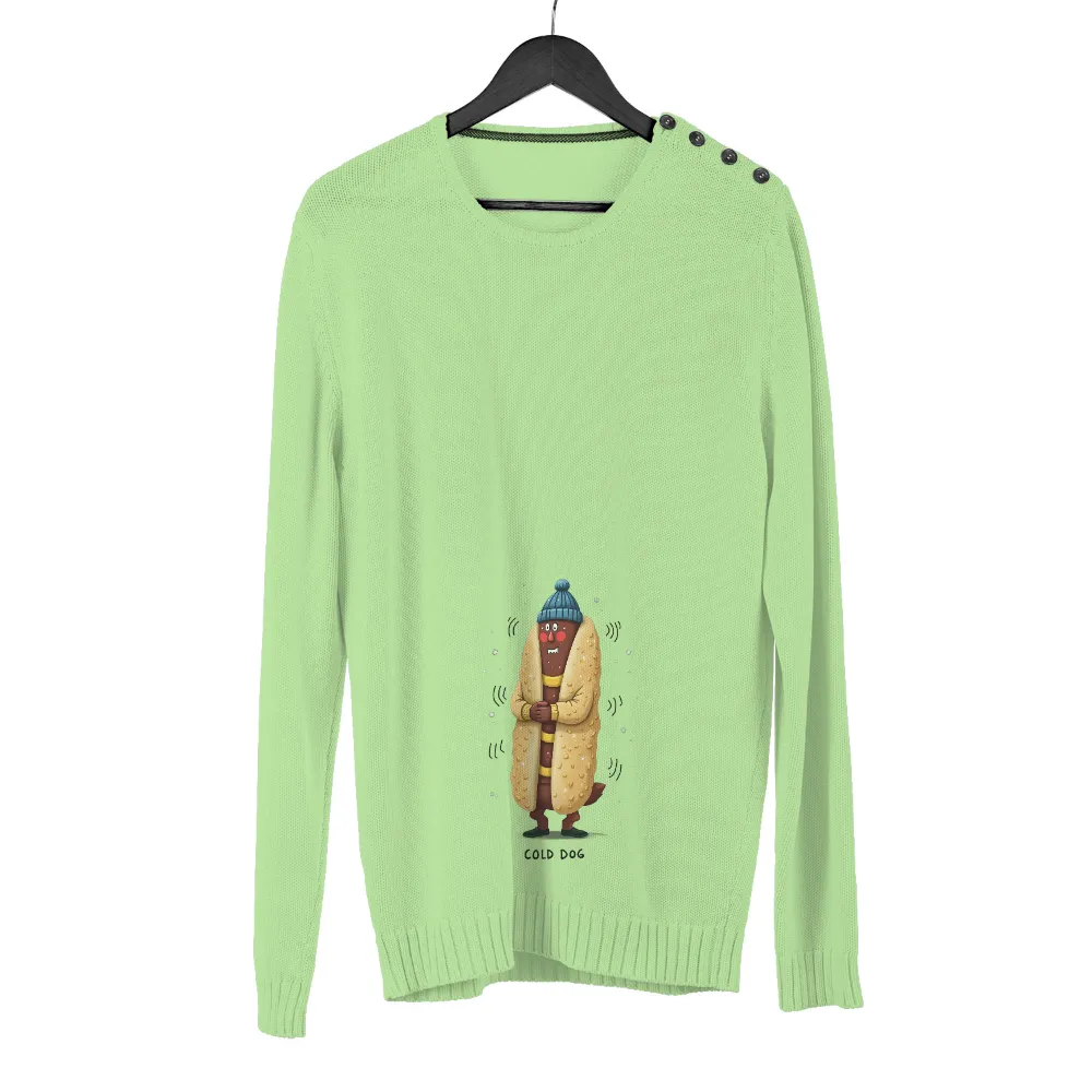 Shirts Graphic Tees: Cold Dog - Winter Warmth with Quirky Charm|winter is coming men's t shirt