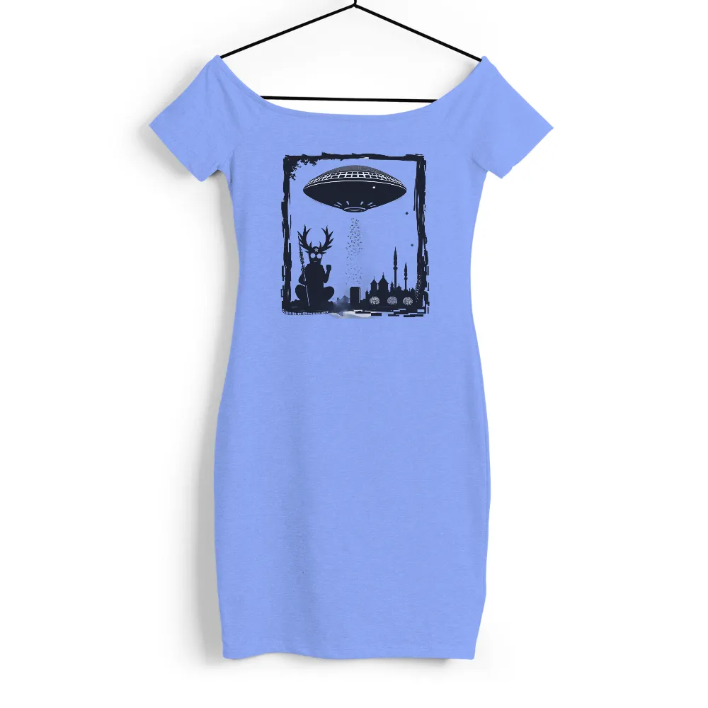 T-Shirts Design: Alien Encounter in Urban Fantasy|fantasy football goat shirt