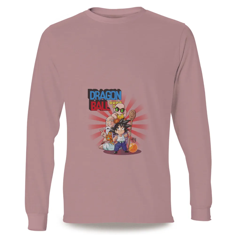 Dragon Ball TShirt Printing: Goku, Master Roshi, and Krillin Adventure|g force cartoon t shirt