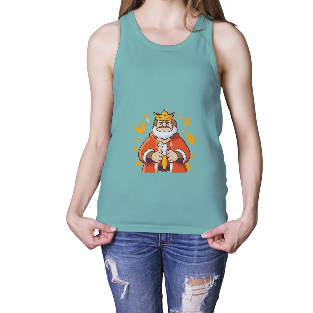 T-Shirts Pattern: Mac and Cheese King - Funny & Comfort Food|cheap cartoon graphic tees