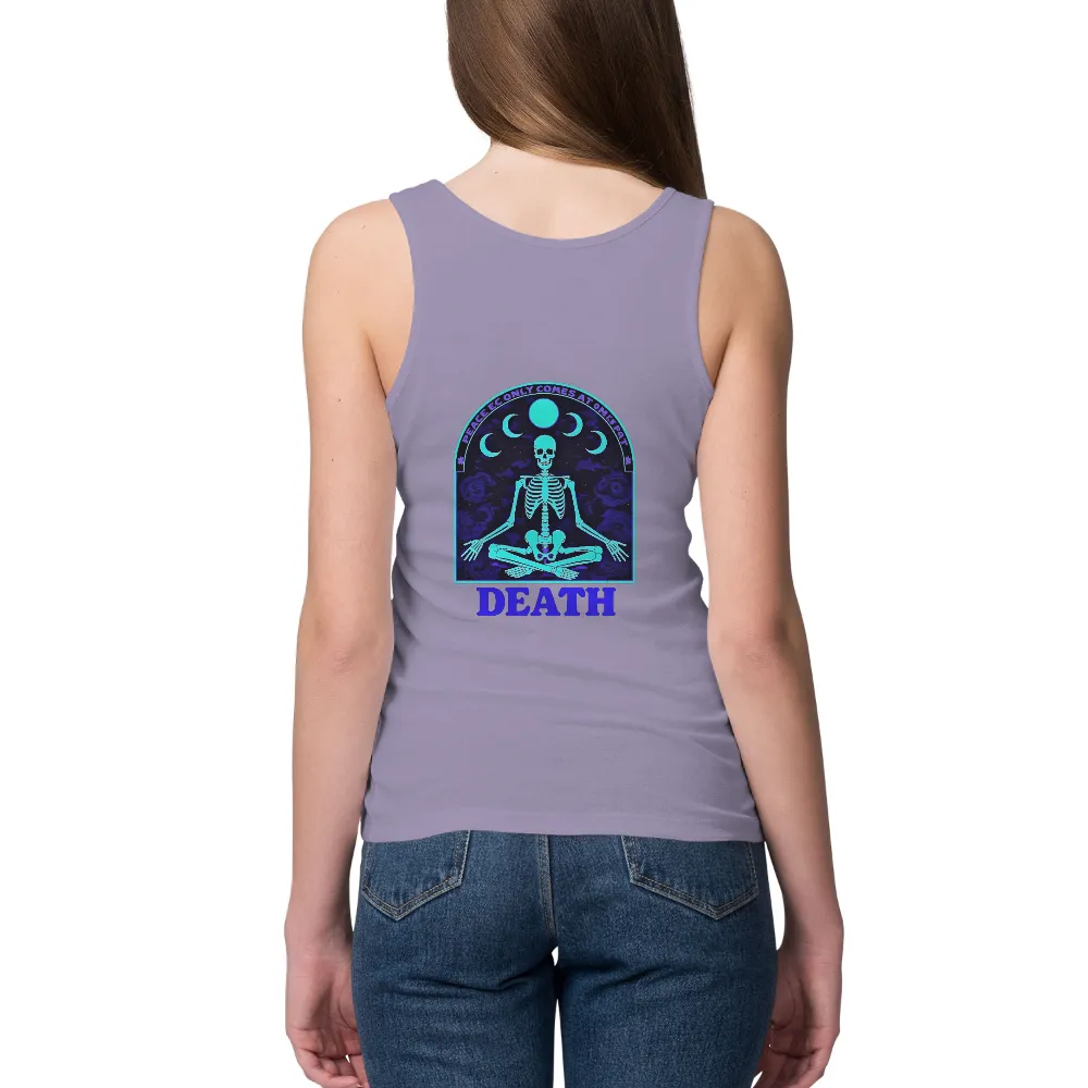 Shirts Graphic Tees: Skeleton Meditation - Peace Comes at Death|blue jays manoah jersey