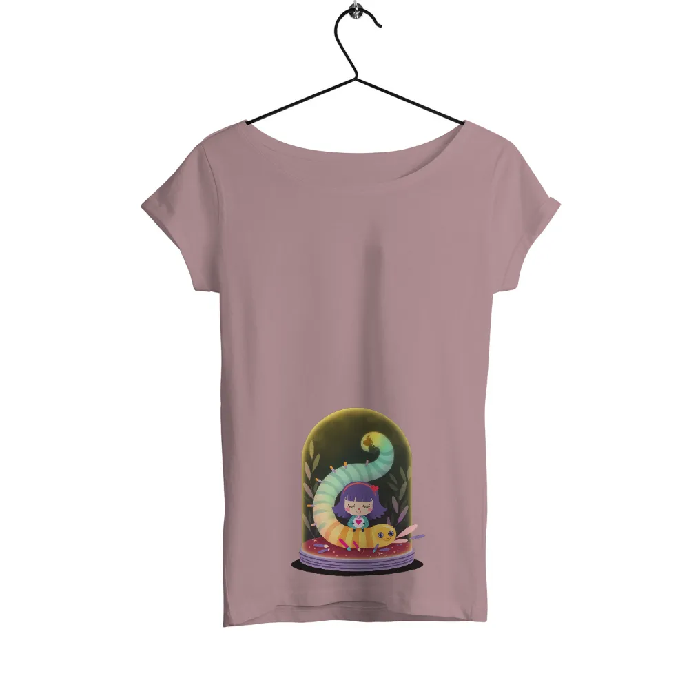 T-Shirt Printing: Dreamy Secret Garden with Rainbow Caterpillar|comfort colors 4th of july shirt