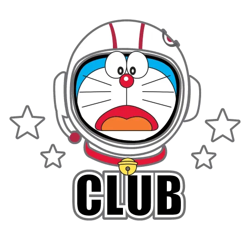 Customized Tee Shirts: Doraemon Astronaut Club - Anime Adventure