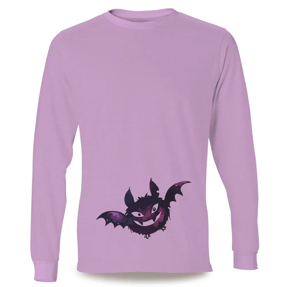 TShirt Design: Quirky One-Eyed Bat - Whimsical Night Creature|shirt unique design