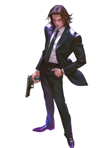 John Wick Cool Pose - cowboy bebop pulp fiction