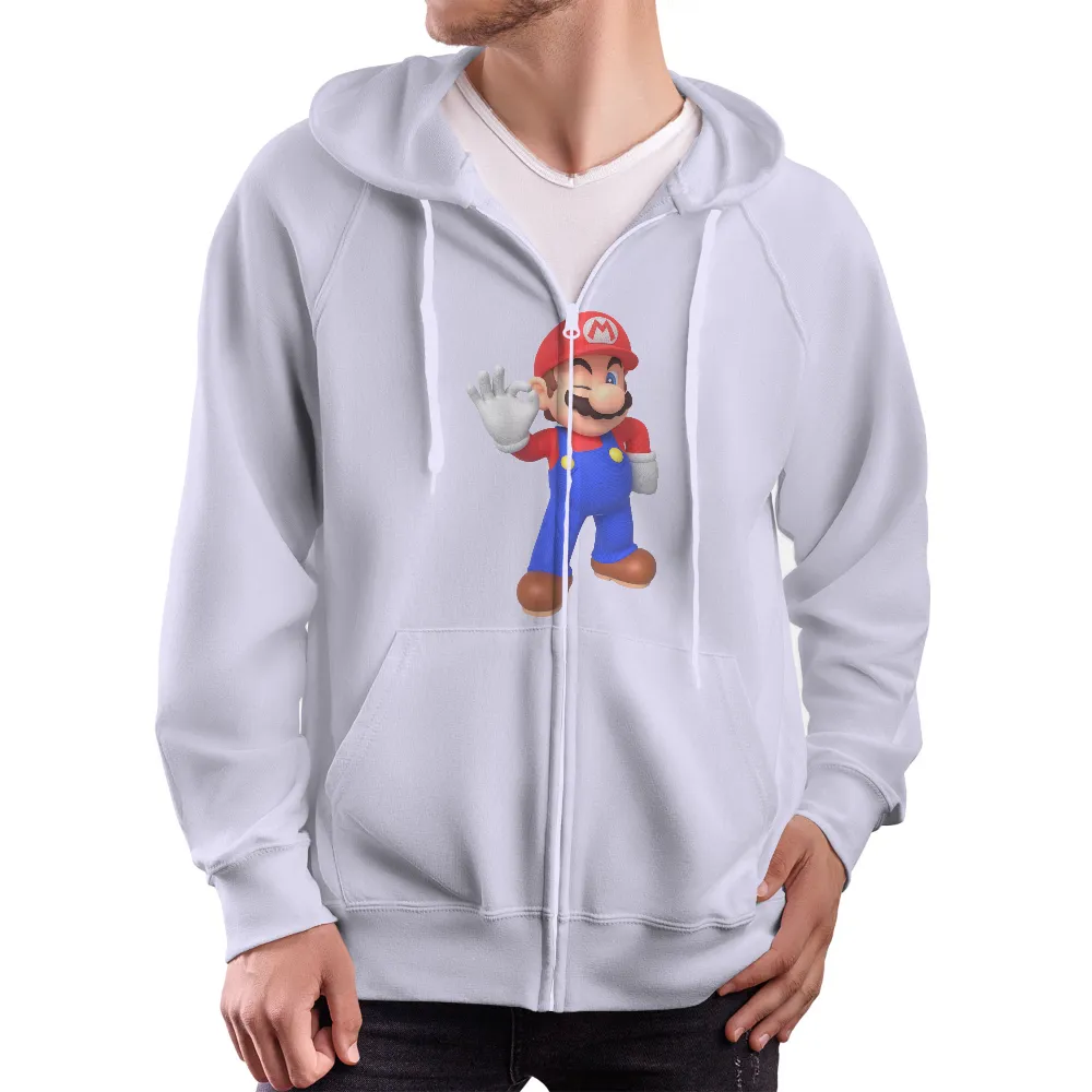 Customized Tee Shirts: Mario's Adventure - Gaming Hero|fantasy football goat shirt