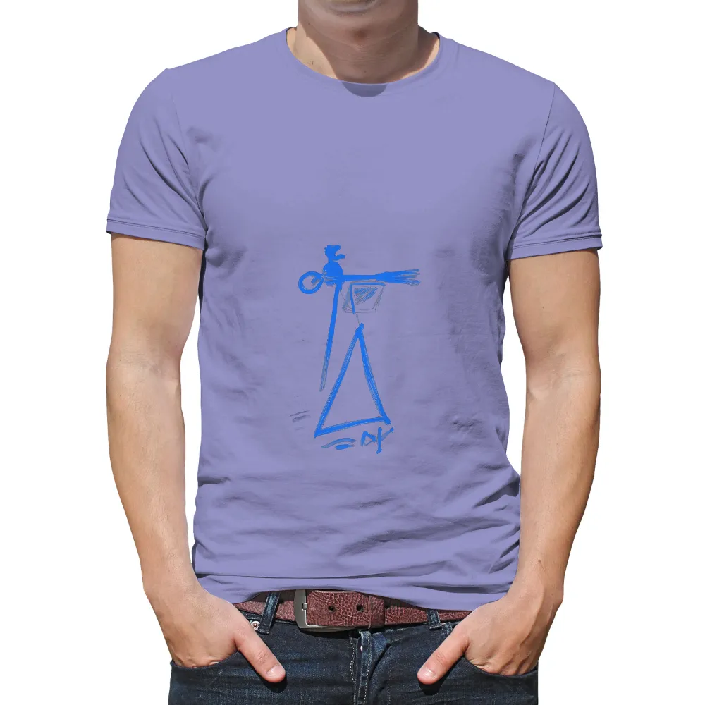 Tee Shirts Printed: Blue Figure with Camera - Artistic Freedom|white sox field of dreams t shirt