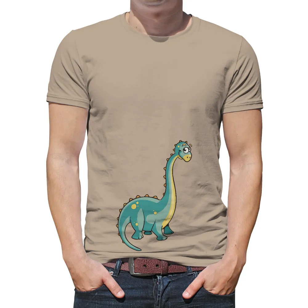 T-Shirts Pattern: Whimsical Dino - Artistic Designs|father's day dinosaur shirt