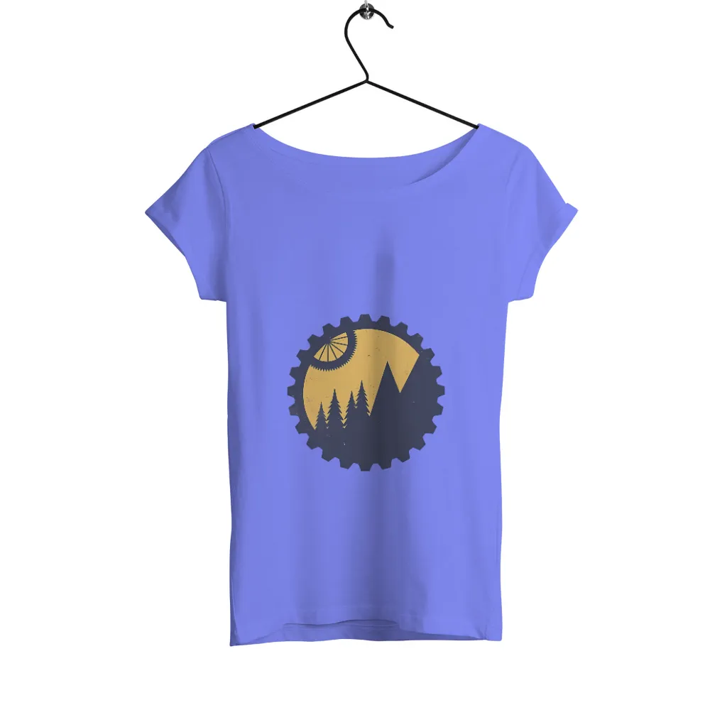 T-Shirts Design: Embrace the Spirit of Adventure with Nature's Beauty|Crescent moon