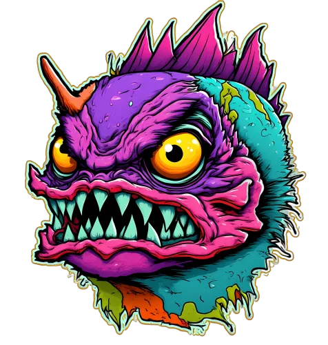 T-Shirts Custom: Monster Horror Fantasy Pop-Art Design