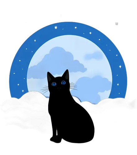 Custom T-Shirt Printing: Black Cat Under the Moonlight